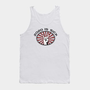 2020 is Sick Mask - CIVID-19 - Red and Black Tank Top